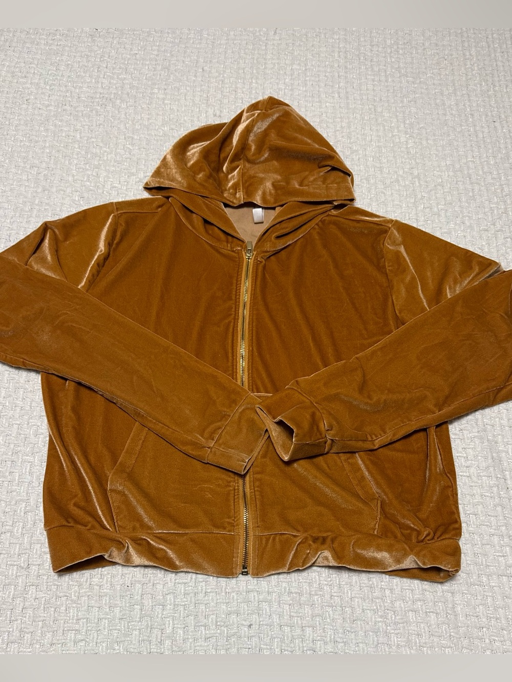 Fabletics Velvet Zip Up Hoodie, women’s large. Great condition.